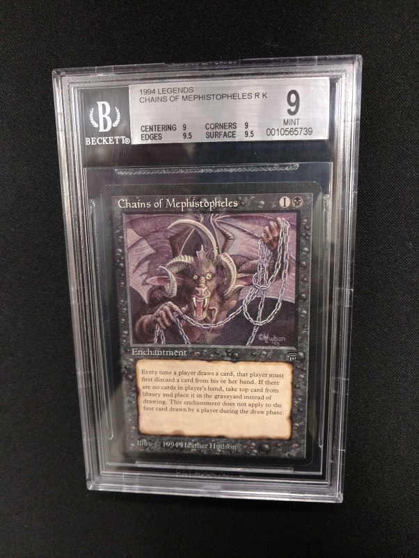Chains of Mephistopheles BGS 9 MINT Legends MTG Magic Graded Card